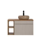 Cabinet with sink, cashmere, 80 cm order